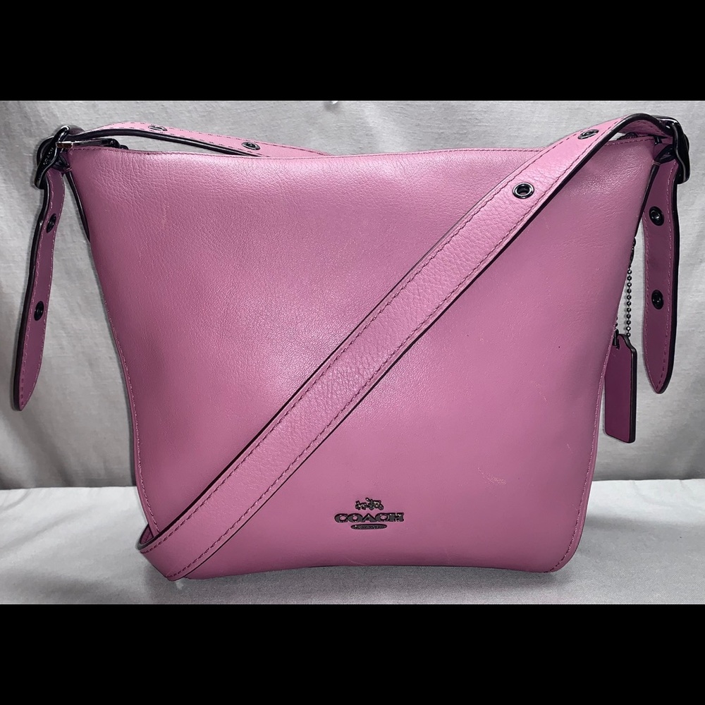 SOLD! Coach Dufflette Leather Crossbody Primrose